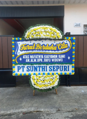 Papan Bunga Duka di Kadu Sirung